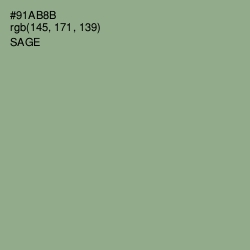#91AB8B - Sage Color Image