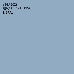 #91ABC3 - Nepal Color Image