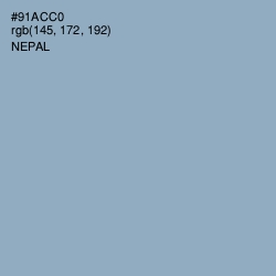 #91ACC0 - Nepal Color Image