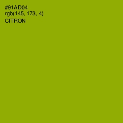 #91AD04 - Citron Color Image