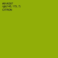 #91AD07 - Citron Color Image