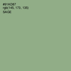 #91AD87 - Sage Color Image