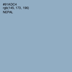 #91ADC4 - Nepal Color Image
