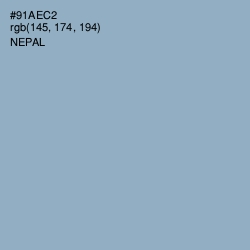 #91AEC2 - Nepal Color Image