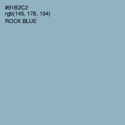 #91B2C2 - Rock Blue Color Image