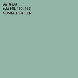 #91B4A5 - Summer Green Color Image