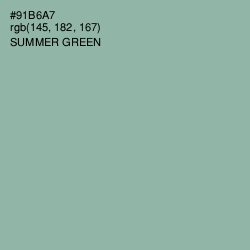 #91B6A7 - Summer Green Color Image