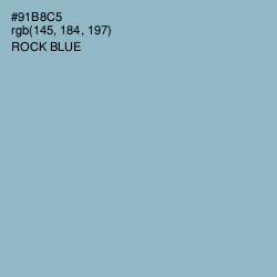#91B8C5 - Rock Blue Color Image