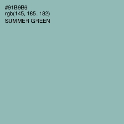 #91B9B6 - Summer Green Color Image