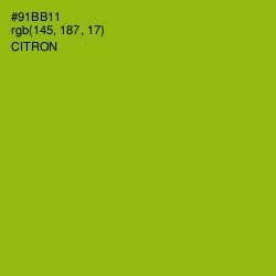 #91BB11 - Citron Color Image