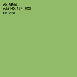 #91BB66 - Olivine Color Image