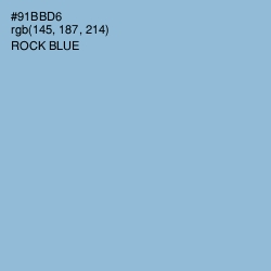 #91BBD6 - Rock Blue Color Image