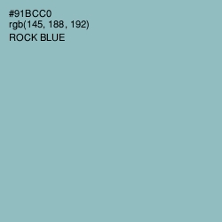 #91BCC0 - Rock Blue Color Image