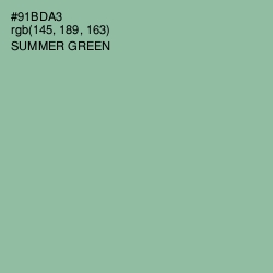 #91BDA3 - Summer Green Color Image