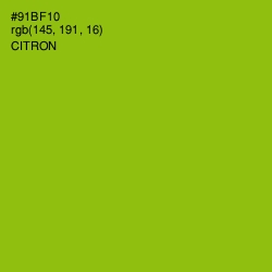 #91BF10 - Citron Color Image