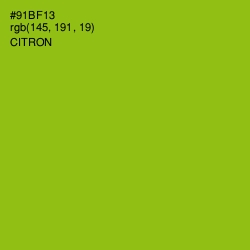 #91BF13 - Citron Color Image