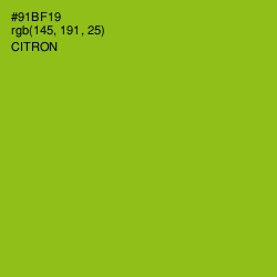 #91BF19 - Citron Color Image