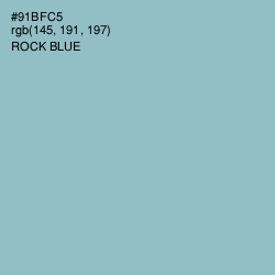 #91BFC5 - Rock Blue Color Image