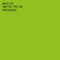 #91C11E - Pistachio Color Image