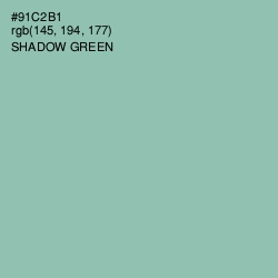 #91C2B1 - Shadow Green Color Image