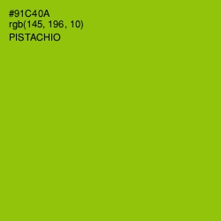 #91C40A - Pistachio Color Image