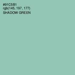 #91C5B1 - Shadow Green Color Image