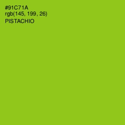 #91C71A - Pistachio Color Image