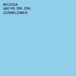 #91CEEA - Cornflower Color Image
