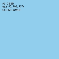 #91CEED - Cornflower Color Image