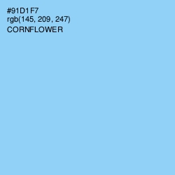 #91D1F7 - Cornflower Color Image