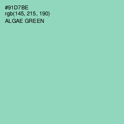 #91D7BE - Algae Green Color Image