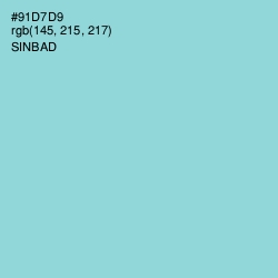 #91D7D9 - Sinbad Color Image