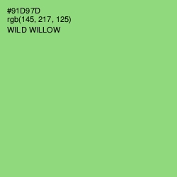#91D97D - Wild Willow Color Image