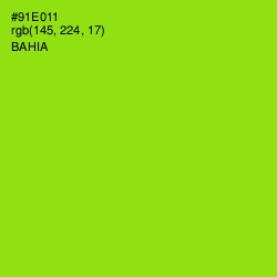 #91E011 - Bahia Color Image