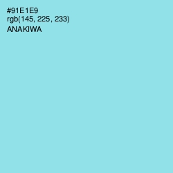 #91E1E9 - Anakiwa Color Image