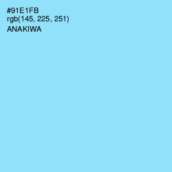 #91E1FB - Anakiwa Color Image