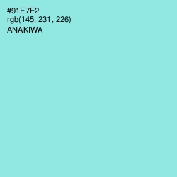 #91E7E2 - Anakiwa Color Image