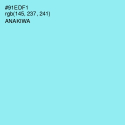 #91EDF1 - Anakiwa Color Image