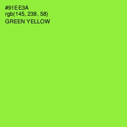 #91EE3A - Green Yellow Color Image