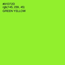 #91EF2D - Green Yellow Color Image