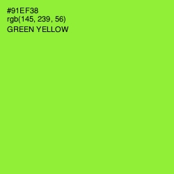 #91EF38 - Green Yellow Color Image