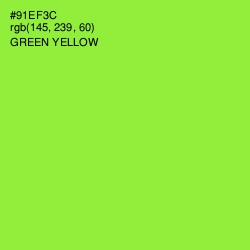 #91EF3C - Green Yellow Color Image