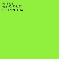 #91EF3E - Green Yellow Color Image