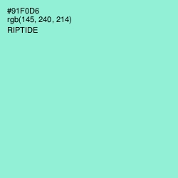 #91F0D6 - Riptide Color Image