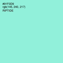 #91F0D9 - Riptide Color Image