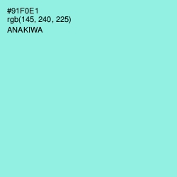 #91F0E1 - Anakiwa Color Image