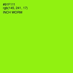 #91F111 - Inch Worm Color Image