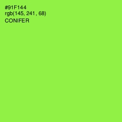 #91F144 - Conifer Color Image