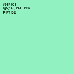 #91F1C1 - Riptide Color Image