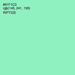 #91F1C3 - Riptide Color Image